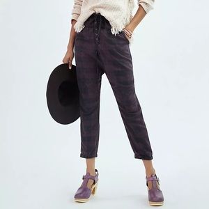 Anthropologie Jacquie Button-Fly Joggers